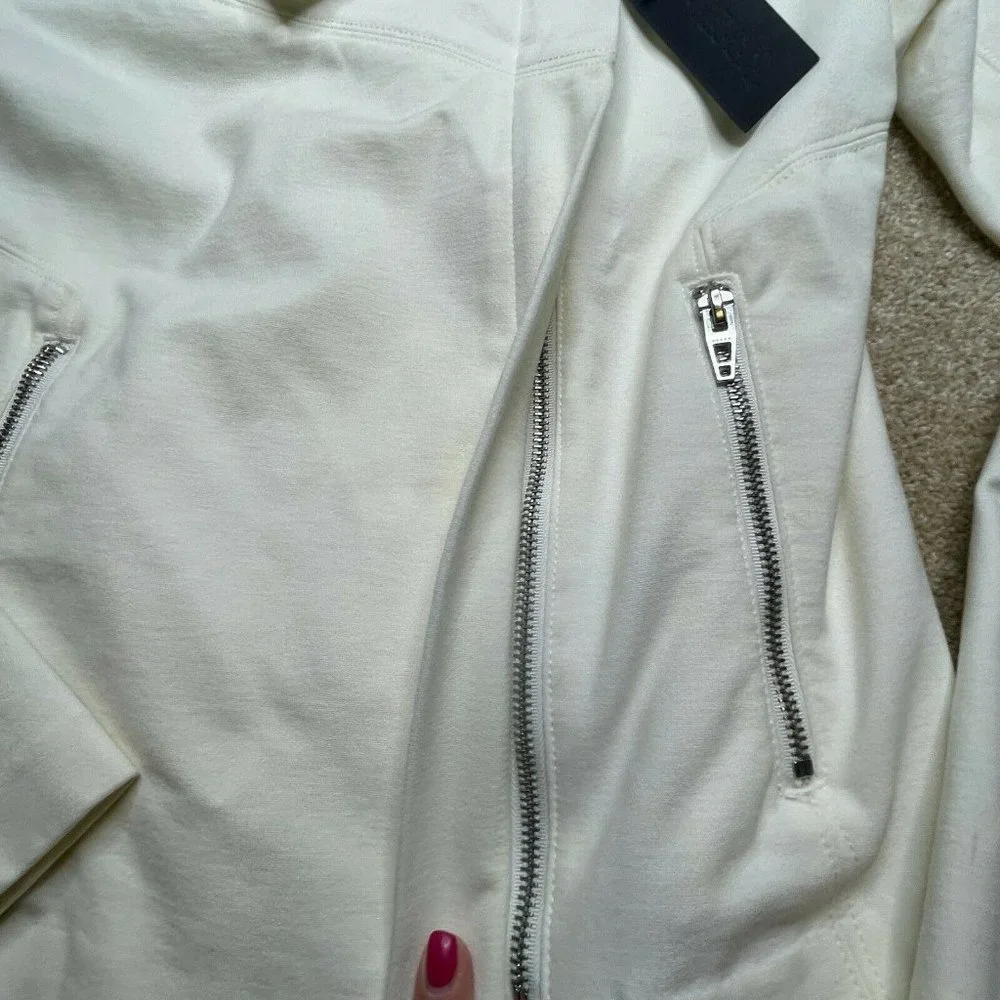 Blank NYC Jacket Small Womens Casual Zipper Moto White Ladies Casual New Classic - Picture 6 of 11